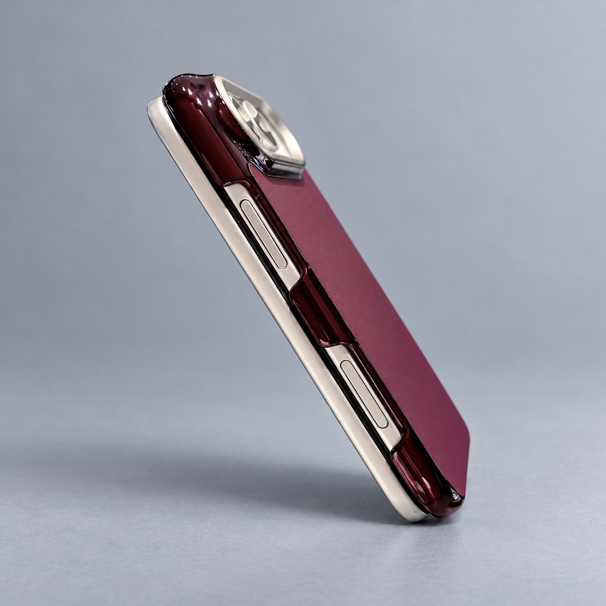 Atelier side profile — AI-assisted retouch of product photograph